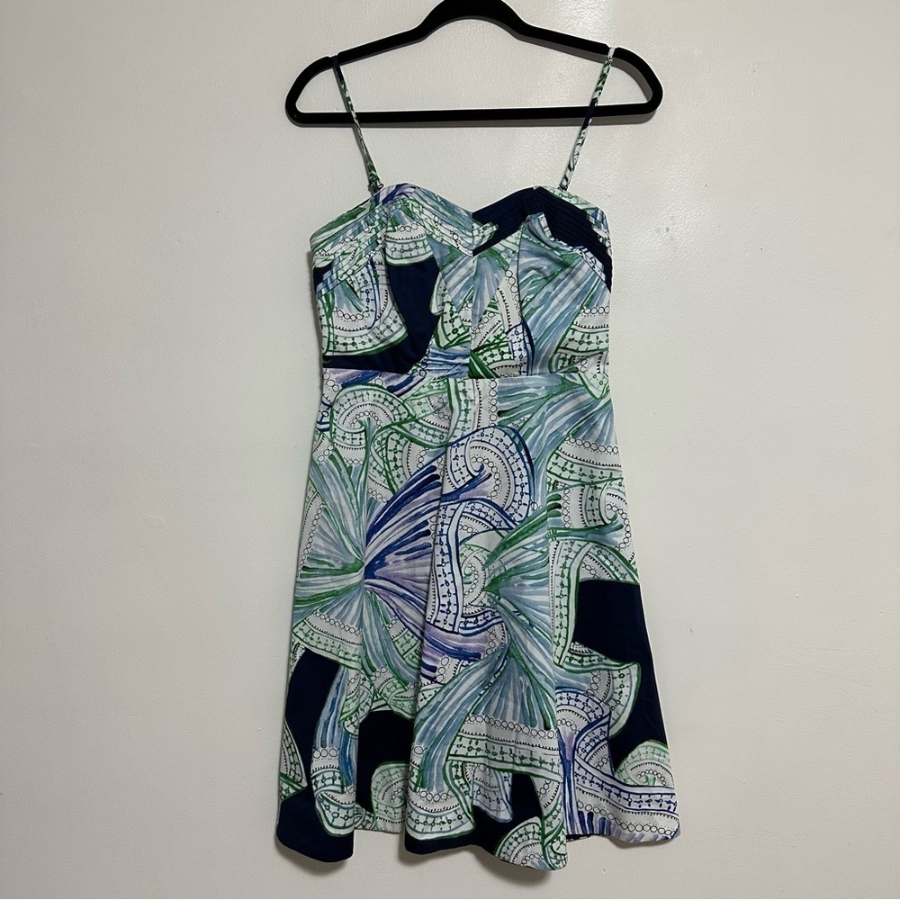 Anthro Moulinette Soeurs Donau Abstract Print Dress - Picture 3 of 9
